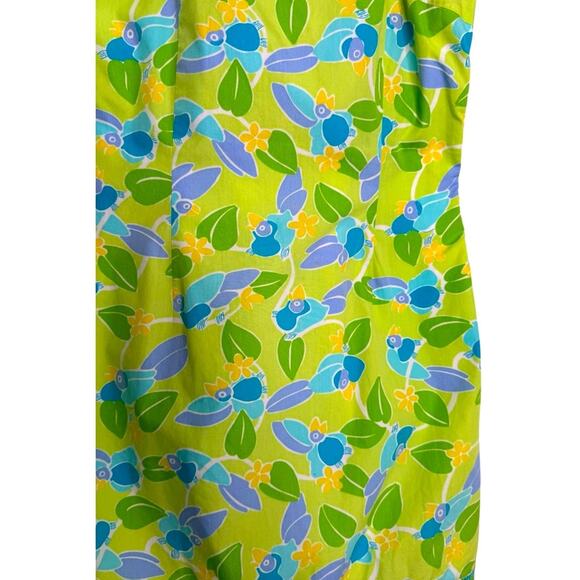 Lilly Pulitzer Vintage White Label Tropical Toucan Bird Print Mini Dress Size 8 - Picture 7 of 8
